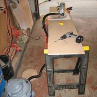 Side view of router jig