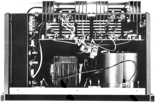 Model One top view - internals