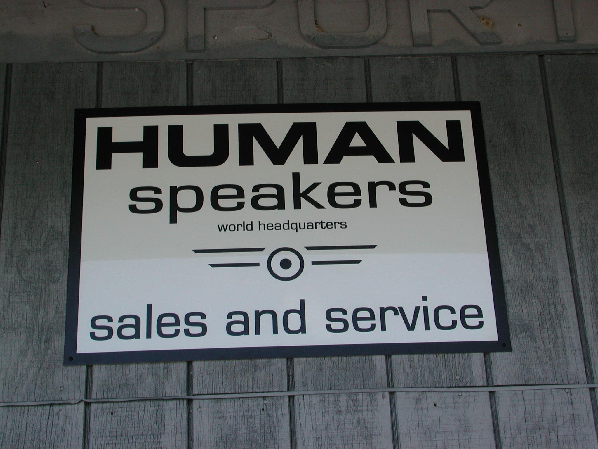 Sign for HUMAN Speakers