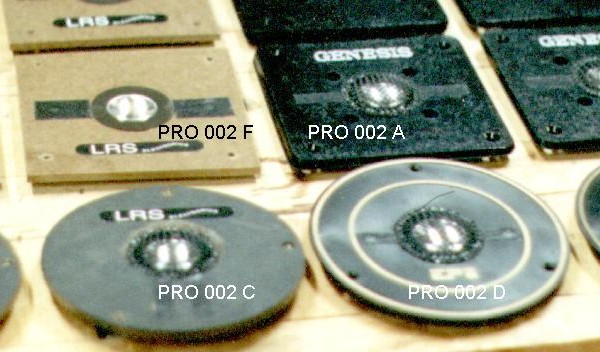 Four types of rebuilt tweeters